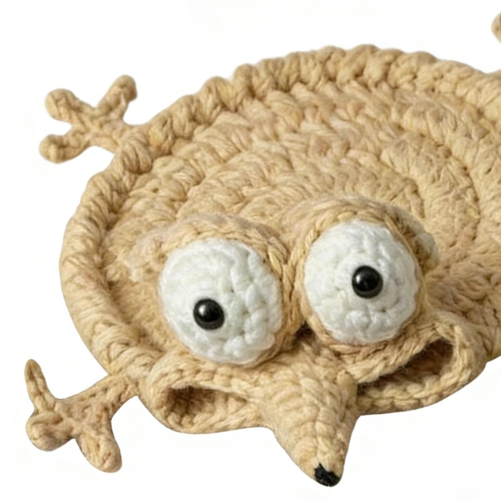 4 posavasos de fieltro con forma de animal, decoración de escritorio, 10 x 10 cm, bonitos tapetes absorbentes de estilo ganchillo, protectores de mesa para cocina, apartamento, inauguración de la casa