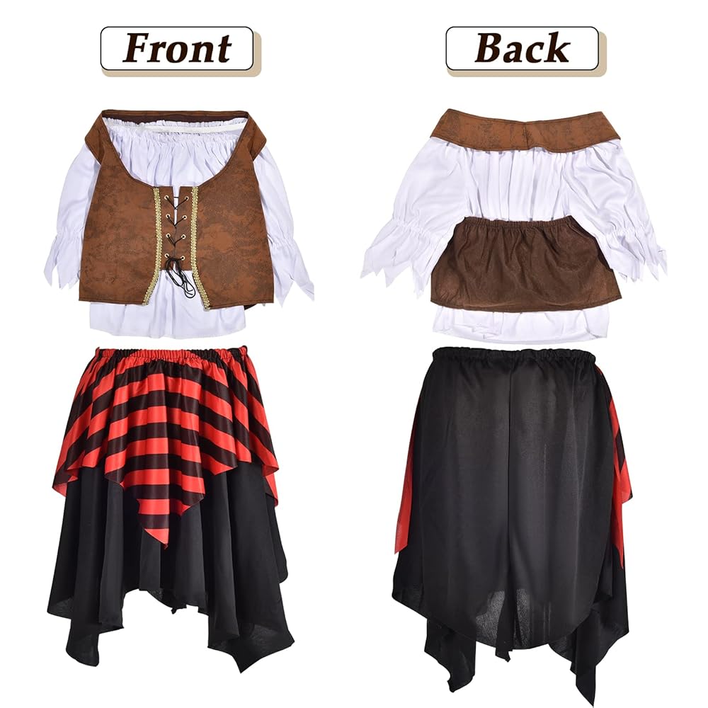 Disfraz Carnaval Halloween Disfraz Pirata Niño Morph – Rojo Con