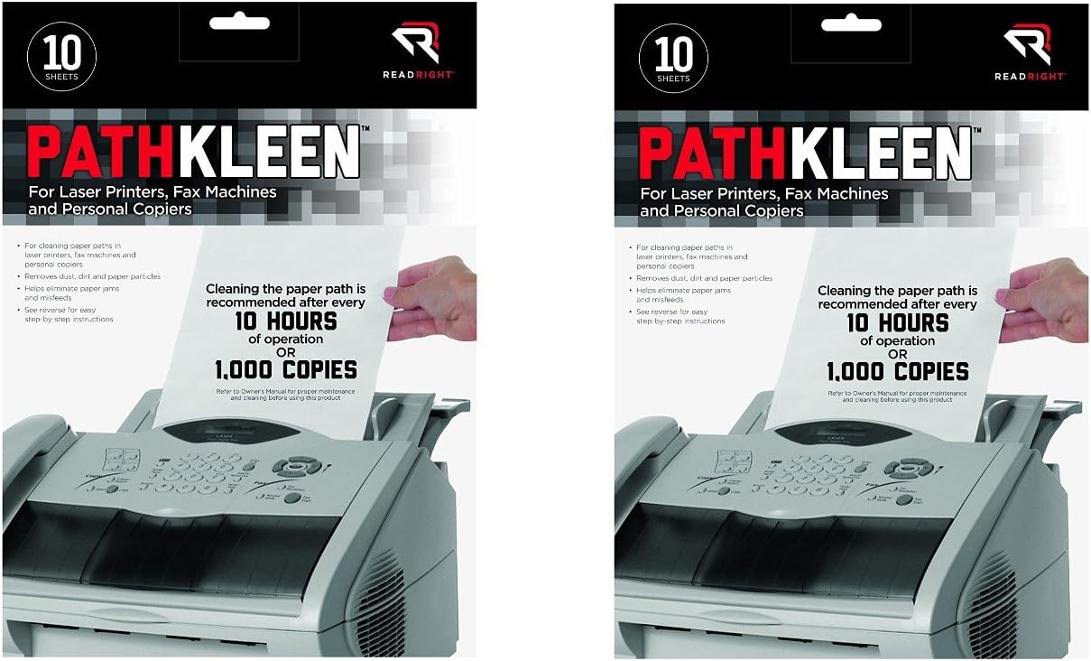 Read Right PathKleen Laser Printer Cleaning Sheets, 8.5 x