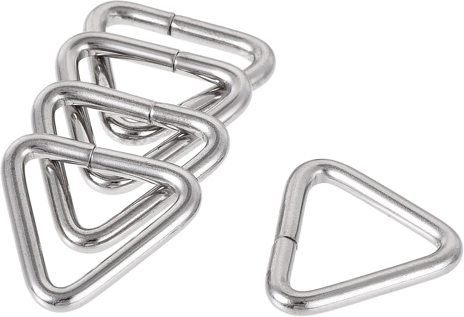 uxcell Metal Triangle Ring Buckle for Craft DIY 25x3mm