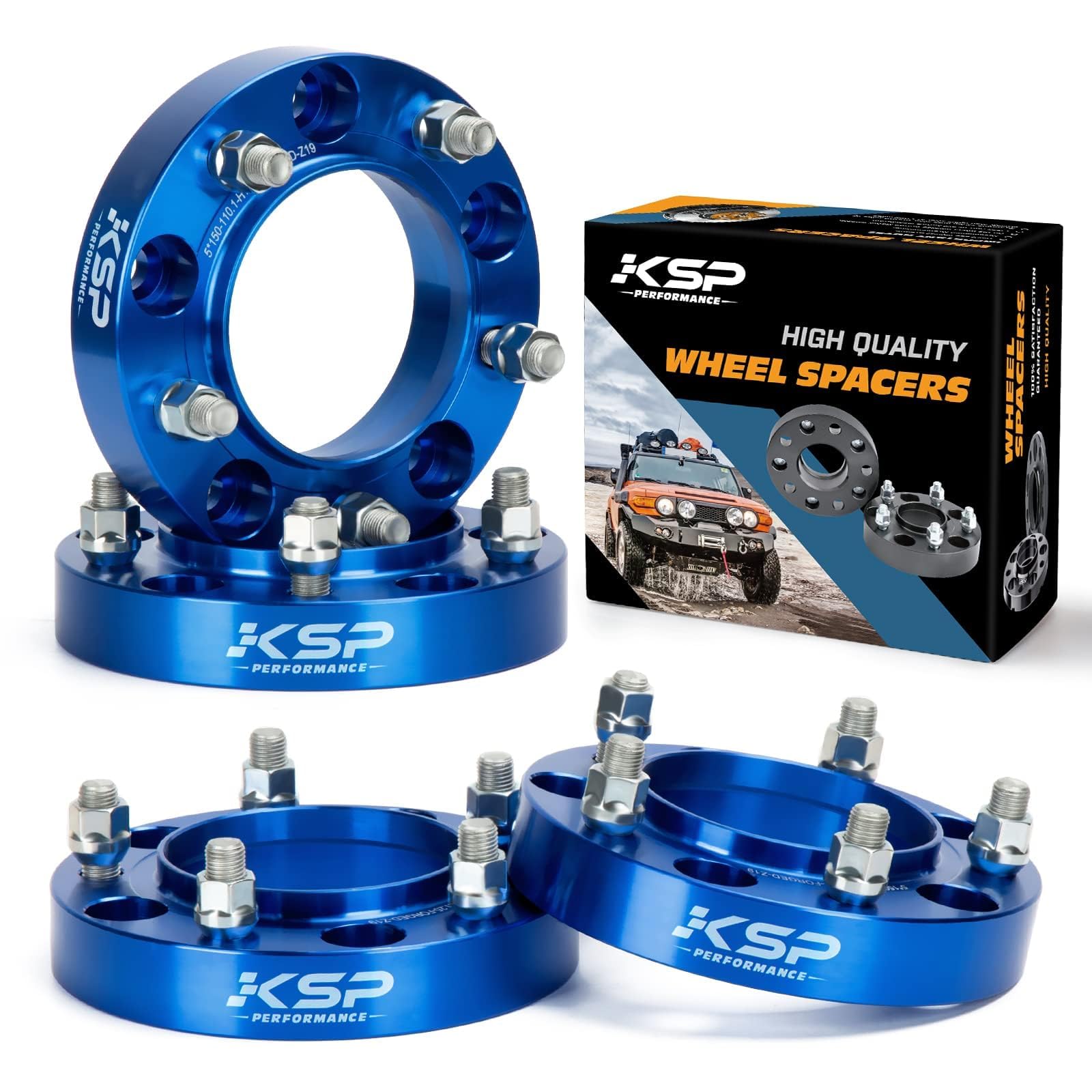 KSP PERFORMANCE 5x150mm Wheel Spacers for Sequoia LX570 2008-2019, 1.25”(32mm) with 14x1.5 Studs Rim Spacers for 2007-2020 Tundra(Only 5 Lug),1998-2007 LX470，4Pcs Forged Hub Centric Tire Spacer