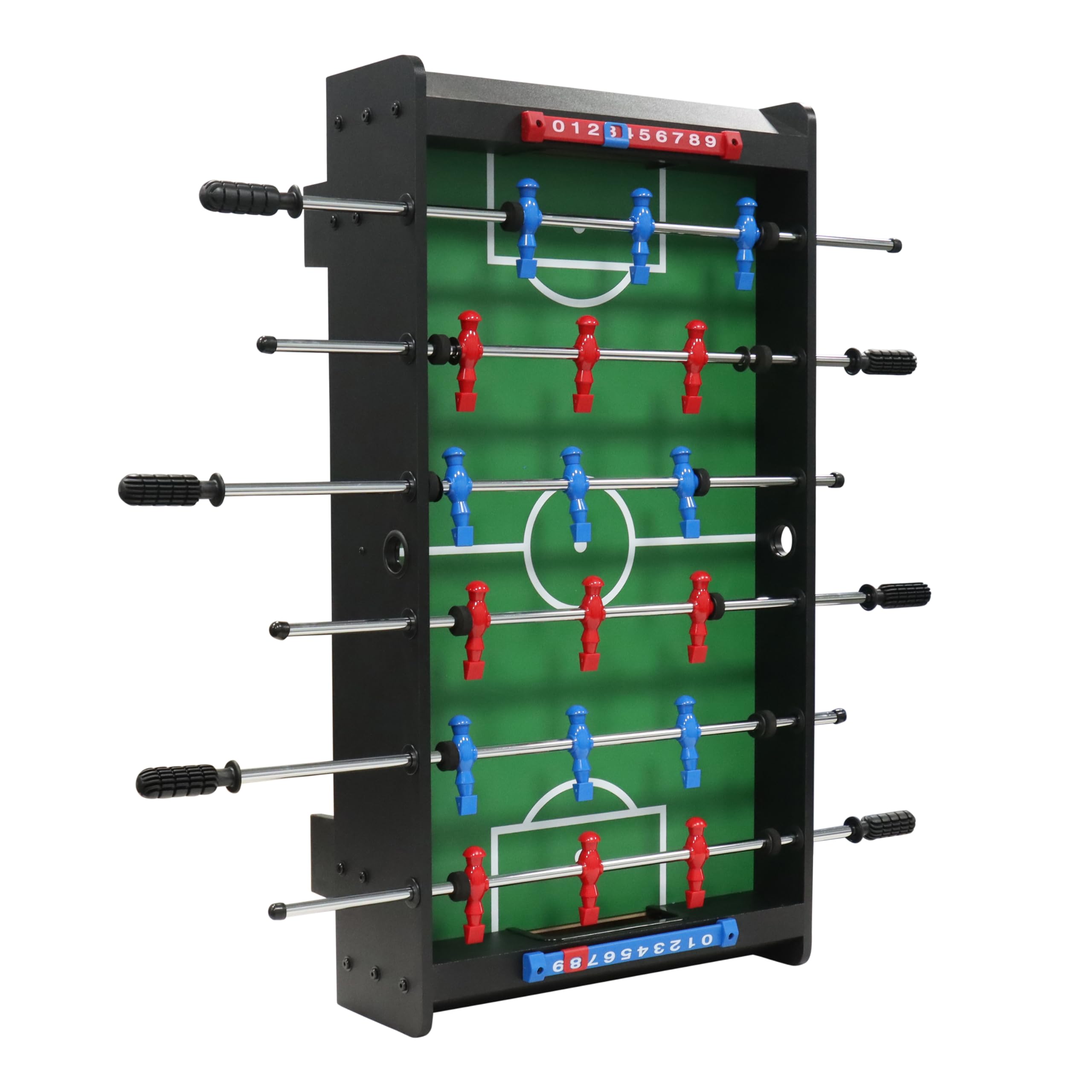 Cougar Tischkicker Mini 3ft | Kickertisch in Schwarz - Stabile Durchgehende Stangen | Fußballtisch inkl. 2 Bälle & Punktezähler | Indoor Tischfußball für Erwachsene | Maße 94 x 50,5 x 24 cm