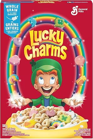 American cereal - Lucky Charms Cereal with Marshmallows - 10.5oz 300g Pack of 1