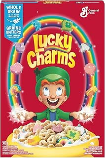 American cereal - Lucky Charms Cereal with Marshmallows - 10.5oz (300g) Pack of 1