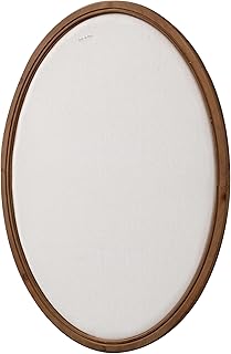 SOFE Large Oval Bulletin Board, Farmhouse Fabric Pin Boards for Walls, 33'' x 24''
