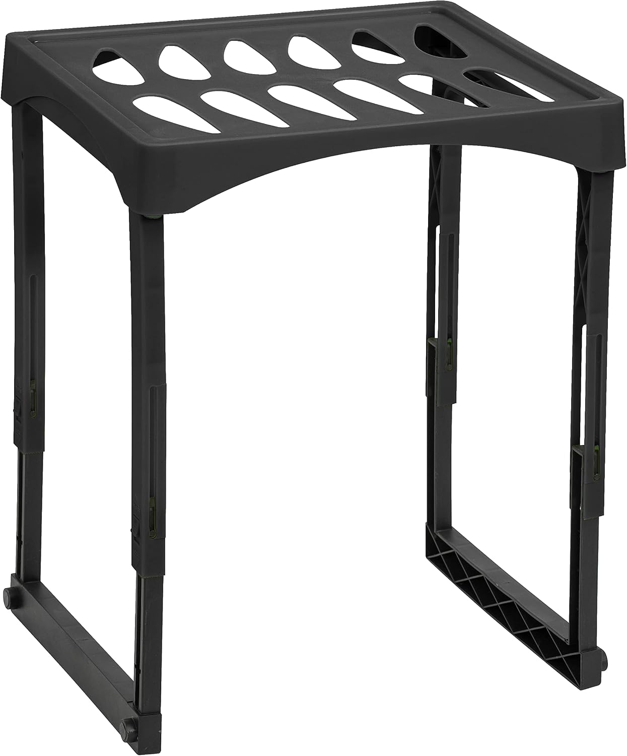 Merangue Extendable Locker Shelf, Collapsible Legs, 11.5" L x 9.5" W x 11-14" H, Color May Vary