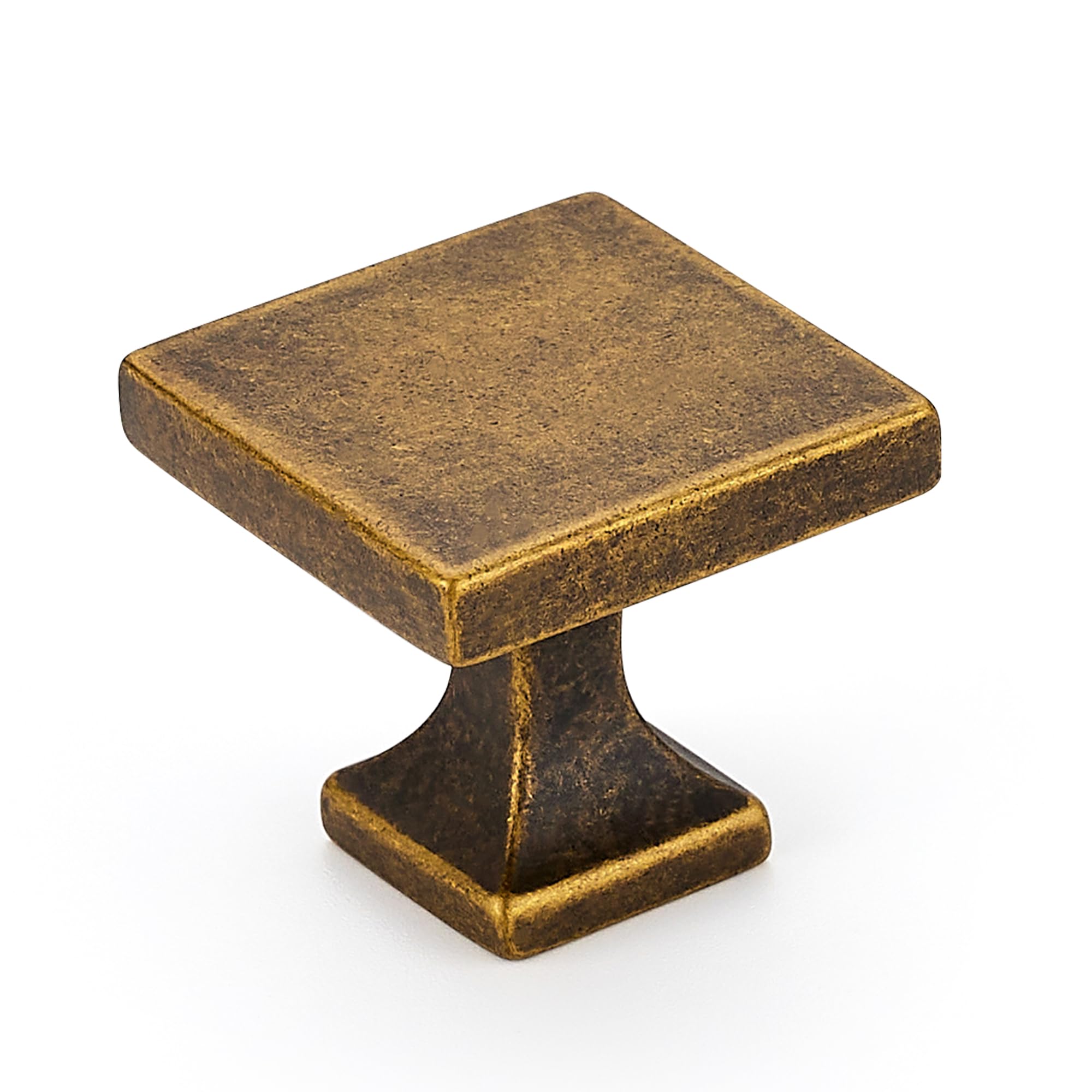 Ravinte Cabinet Knobs Antique Brass Square Knobs, Drawer Knobs, 30 Pack