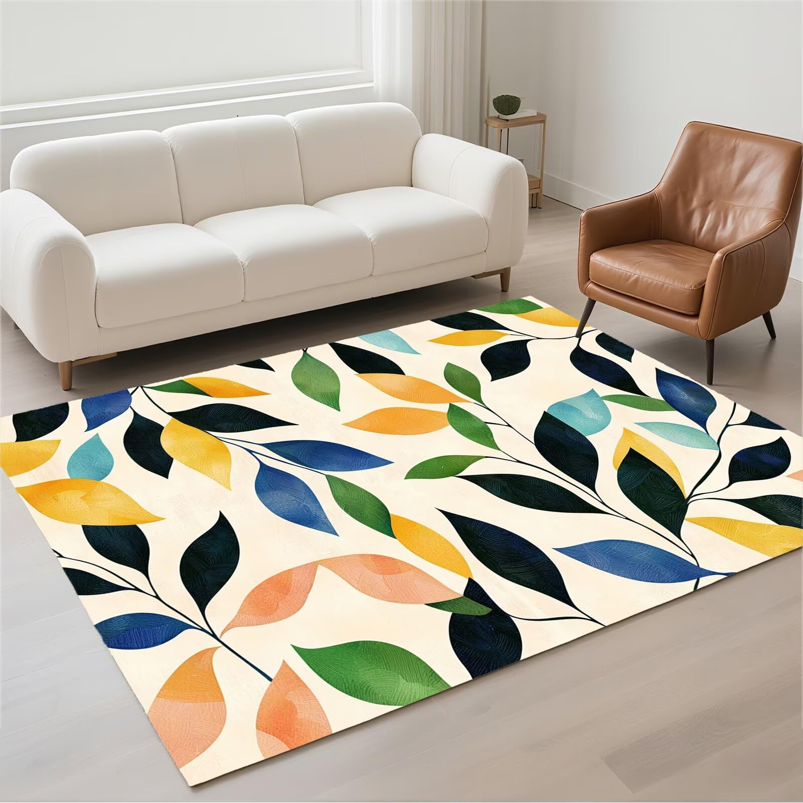 Petit tapis lavable en machine pour une cuisine moderne et une chambre adulte accueillante