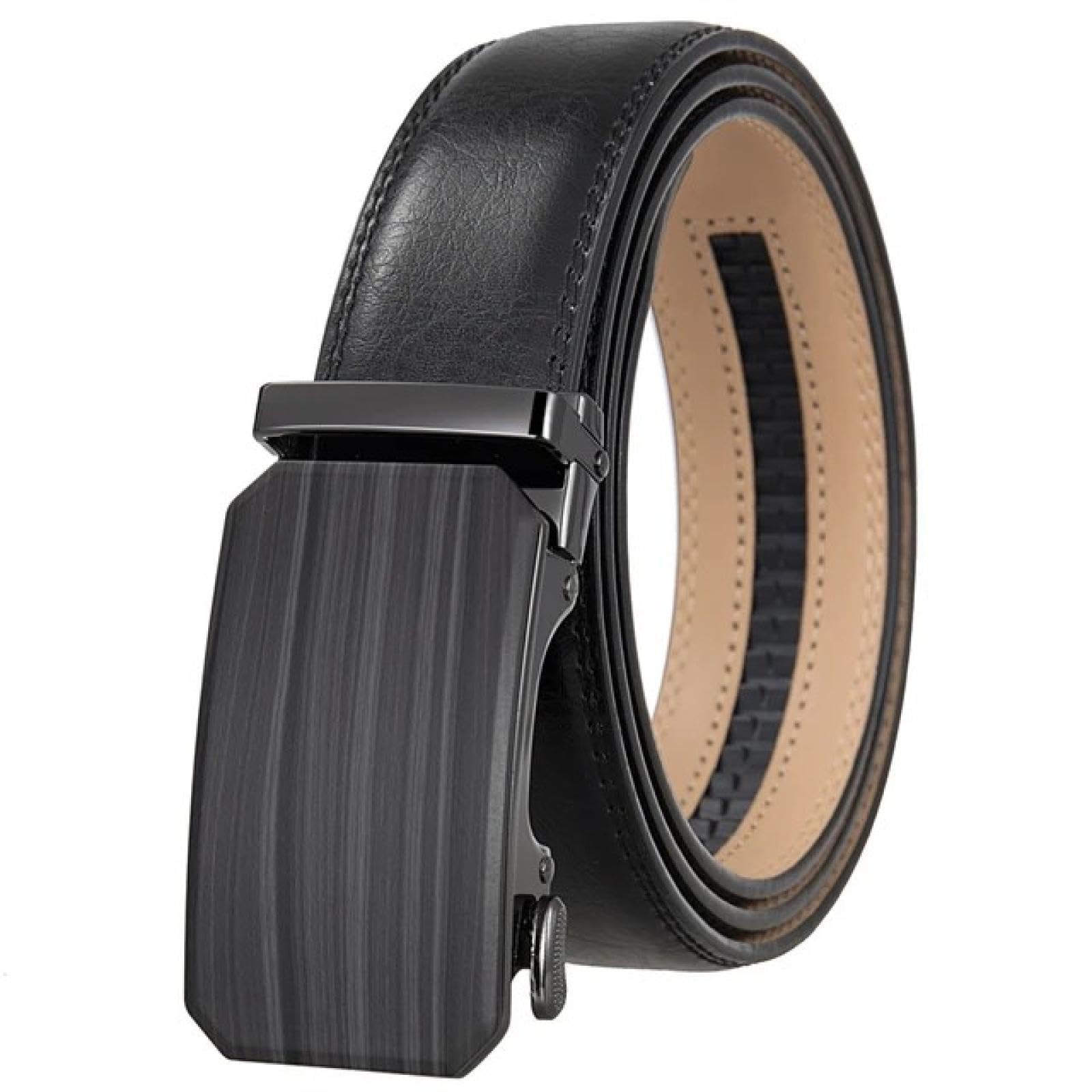 Cinturones de cuero genuino para hombre, correas de lujo con hebilla de vestir