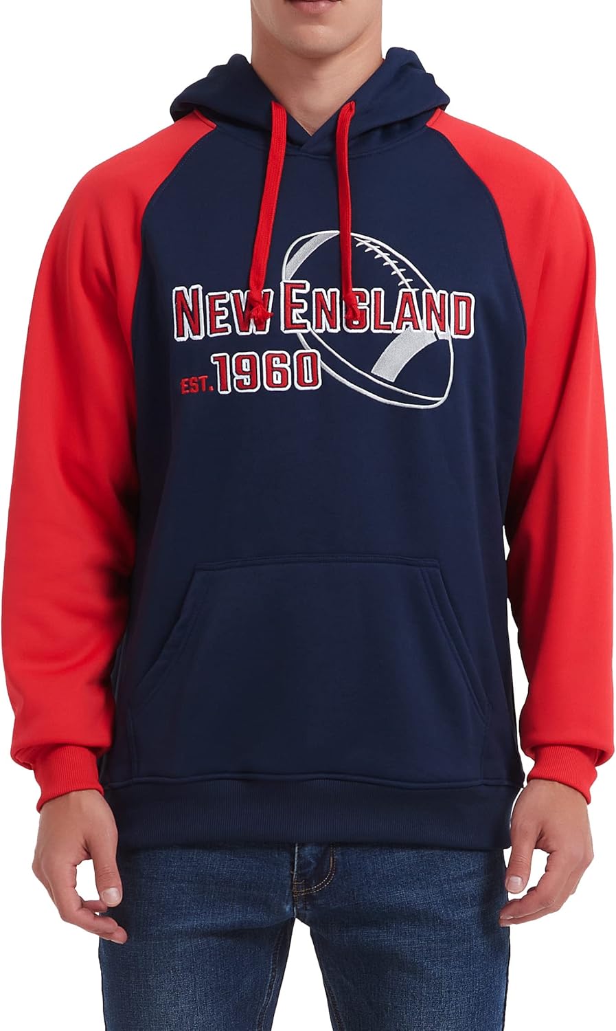 RZUO Men Women Unisex City Classic Football Embroidery Sweatshirt Apparel Pullover Hoodie