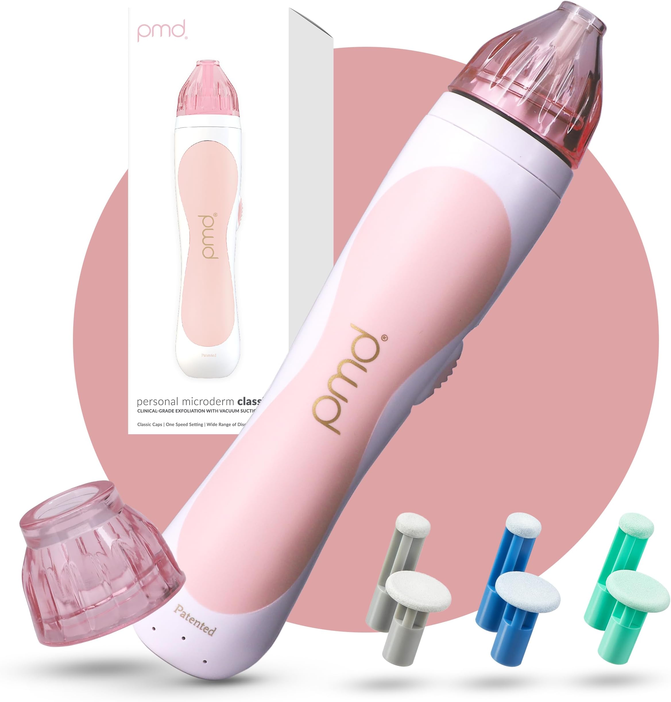 PMD Beauty Personal Microderm Classic - At-Home Use, Facial Exfoliator Tool, Microdermabrasion Machine Kit for Face and Body Skincare