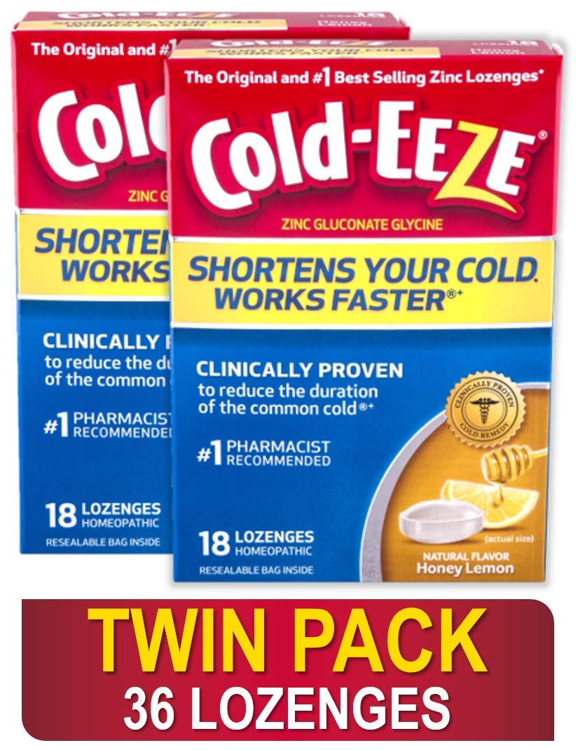 Amazon.com: Cold-EEZE Cold Remedy Lozenges Honey Lemon, 18 Count