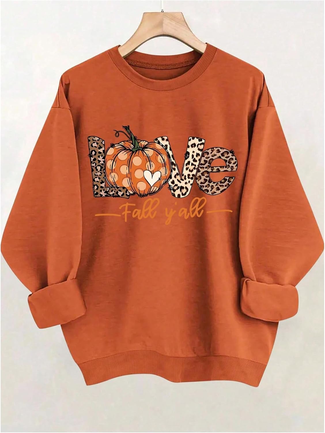 SHENHE Women's Plus Size Pumpkin Sweatshirt Graphic Crewneck Spooky Season Fall Fleece Pullover - Image 4