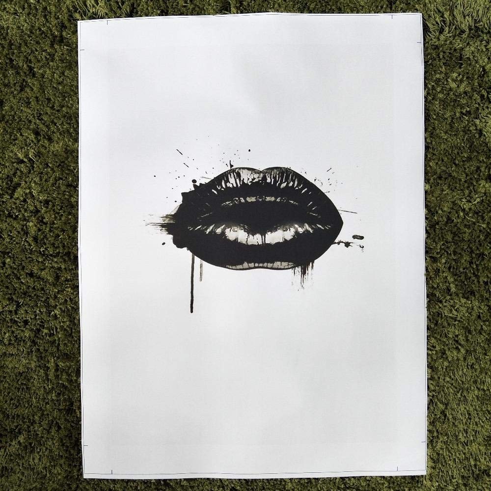 Amazon.co.jp: JSWHPスーパーモデルの肖像画セクシーな唇がキャンバス