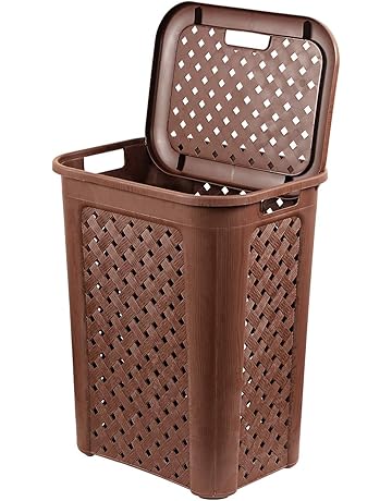 Cello Classic Plastic Laundry &amp; Toy Organizer Basket, 30 Litres, Brown
