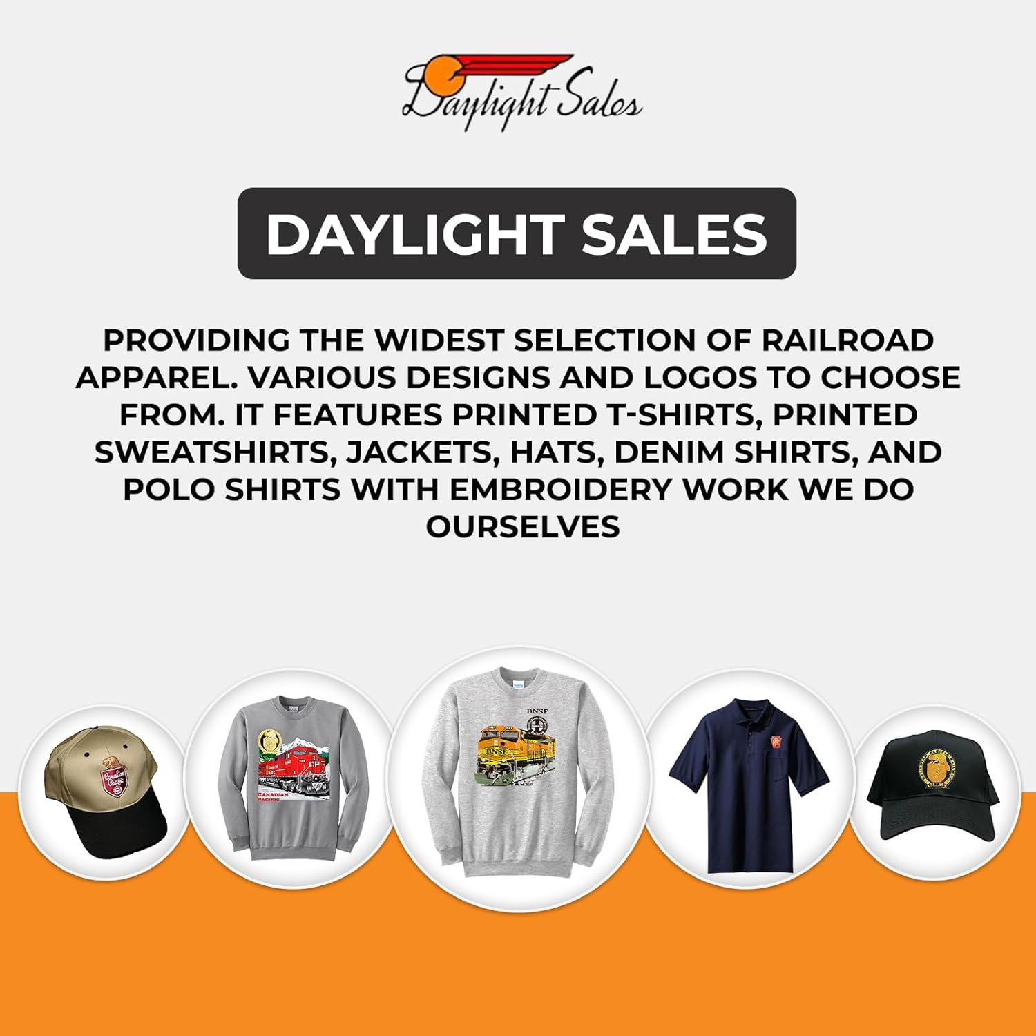 Daylight Sales BNSF Heritage II Authentic Railroad Sweatshirt [20025] - Image 7