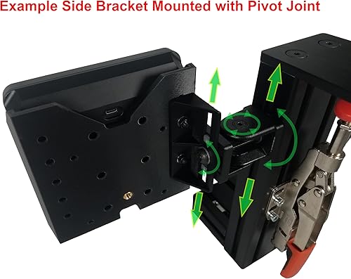 Miniatura 5 de Universal Mounting Bracket & Add-On Side Bracket for The Elgato Stream Deck +. Designed for Sim Racers, Flight Simulators, Streamers & Workstations.