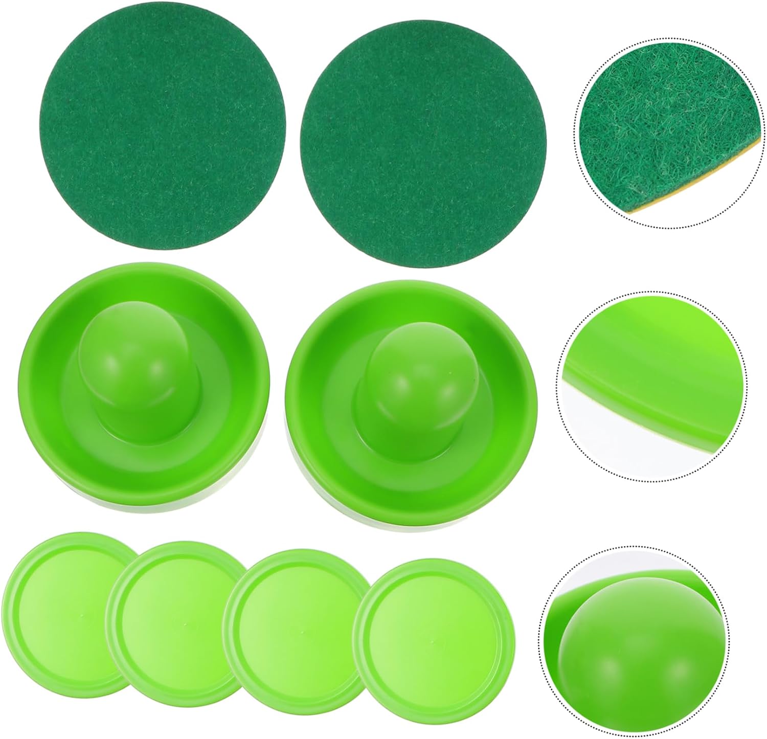 1 Set Hockey Accessories Abs Air Hockey Puck Plastic Air Hockey Pusher Abs Air Hockey Paddle Hockey