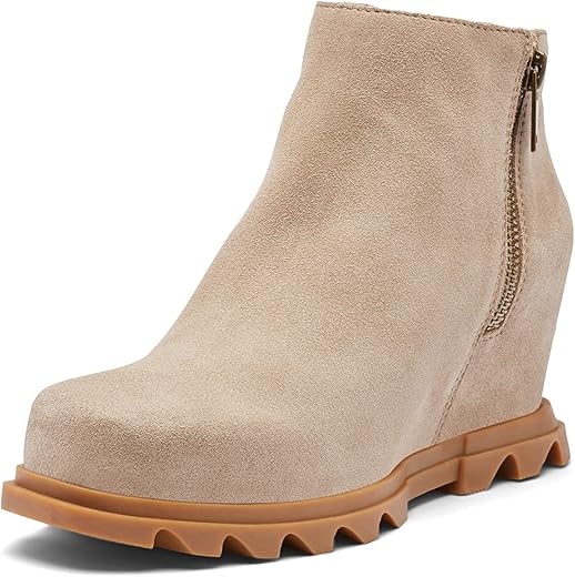 SOREL Women's Joan of Arctic Wedge III Zip Boot — Waterproof Leather Wedge Boots