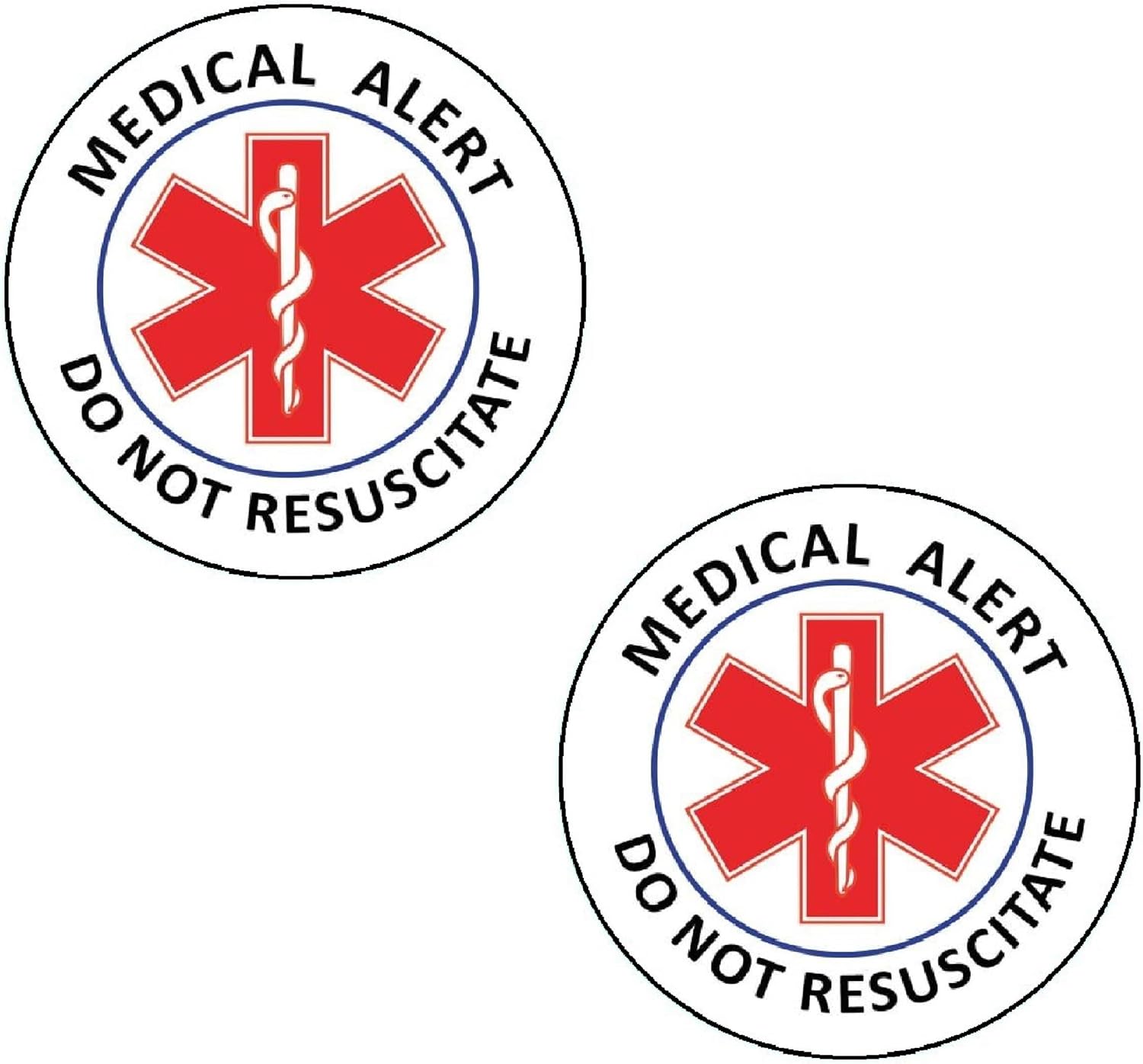 Amazon.com - Do Not Resuscitate Medical Alert Stickers – 4