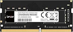Lexar SODIMM 8GB DDR4 RAM 3200 MHz, 260-Pin DDR4 Laptop Ram, High-Performance SO-DIMM, PC Laptop Computer Memory, CL22-22-22-52, 1.2V, Black