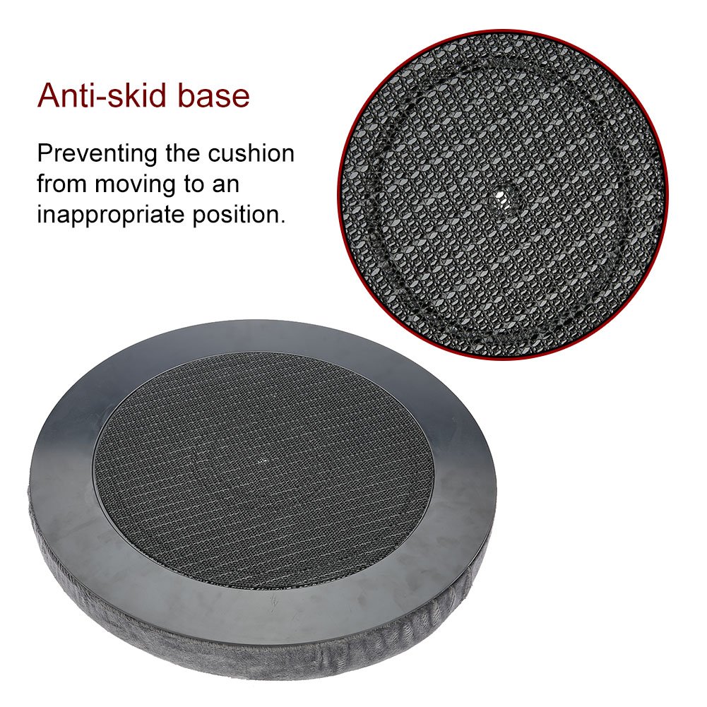 Omabeta Cuscino del sedile girevole, supporto antiscivolo 150 kg Cuscino del sedile girevole a 360 gradi confortevole per uso domestico in ufficio