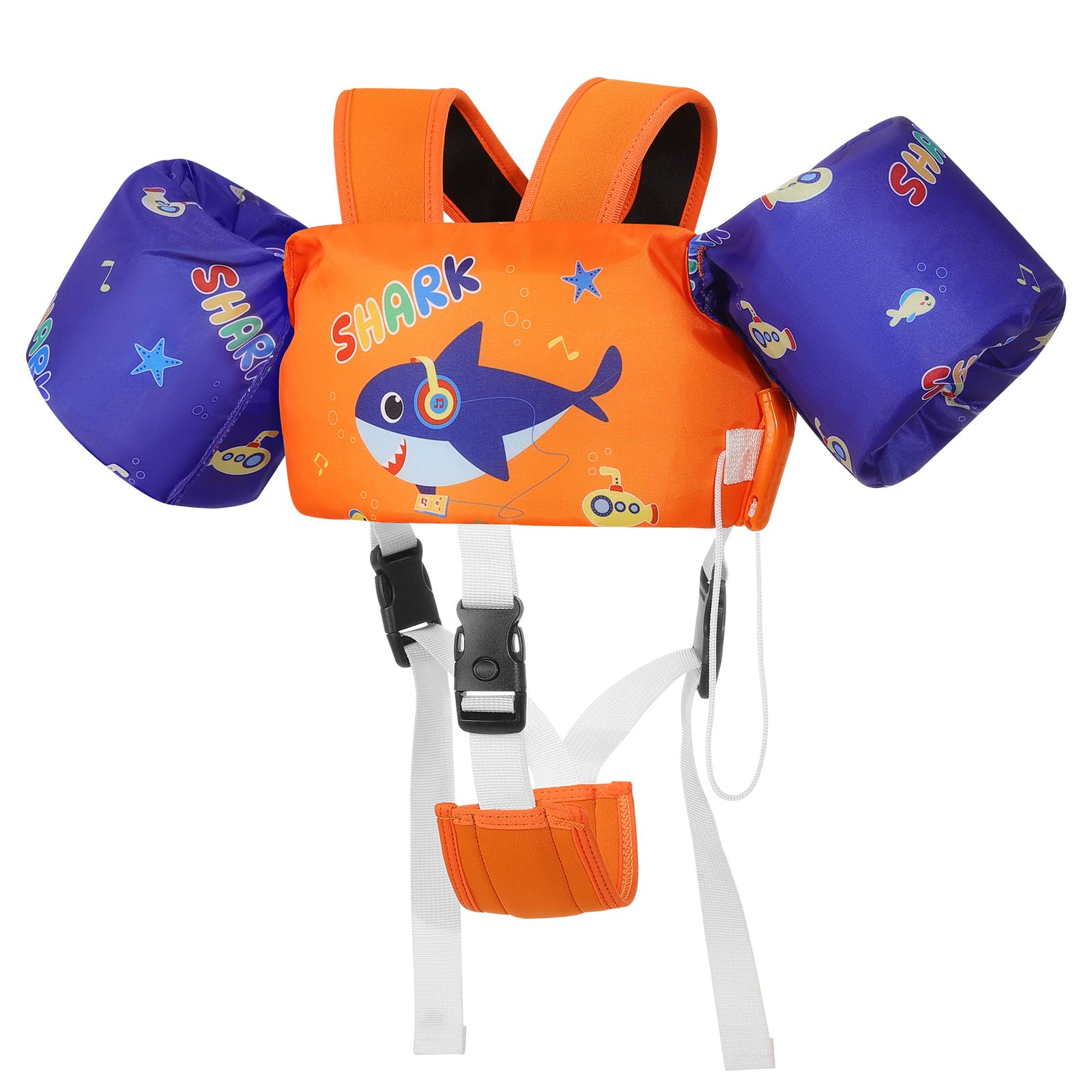 MoKo Kinder Schwimmflügel, Cartoon Schwimmende Badeanzug Schwimmweste, Schwimmtraining Jacke Schwimmflügel mit Schnalle für Jungen Mädchen