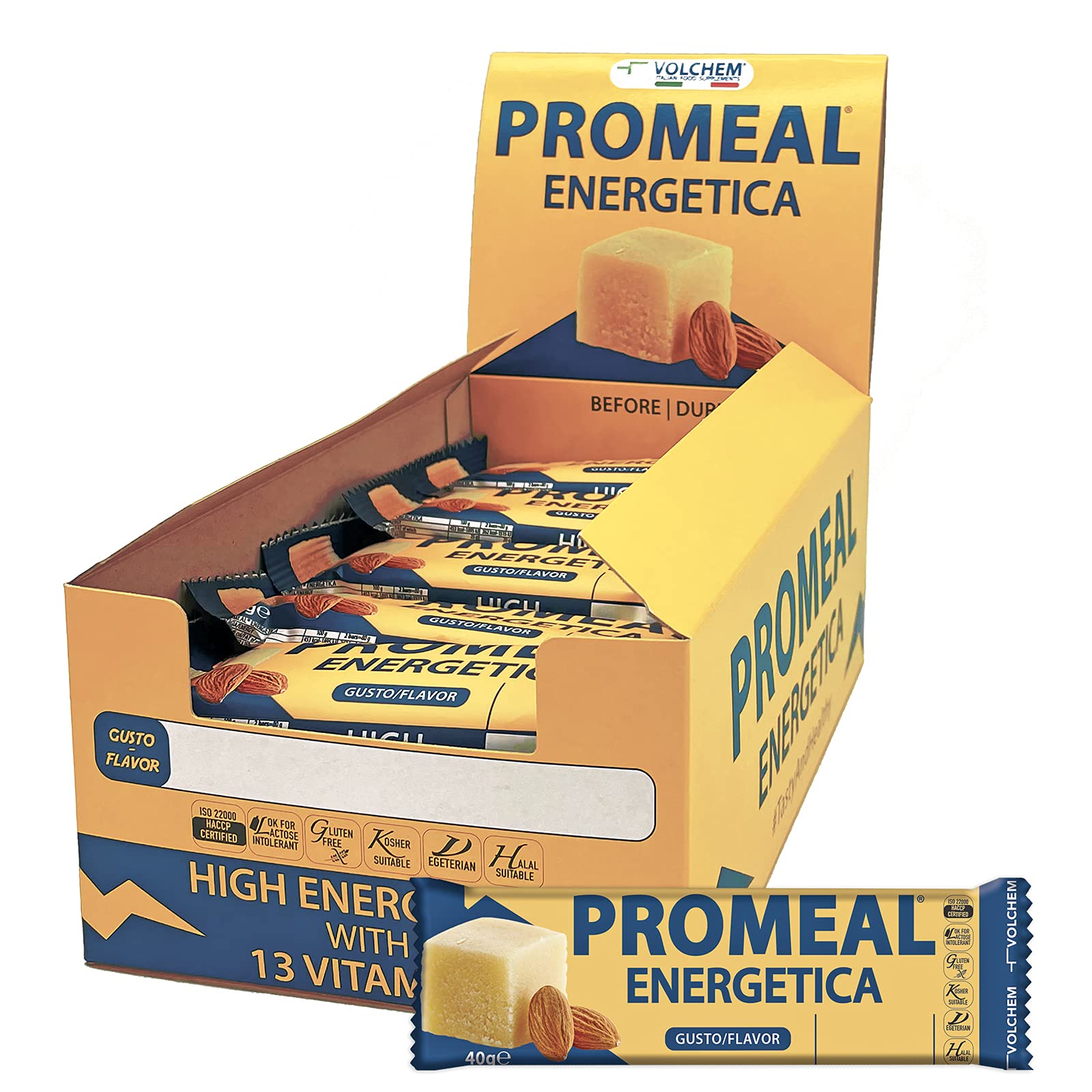 Promeal Energetica / 25 barrette da 40 g/Gusto Mandorla