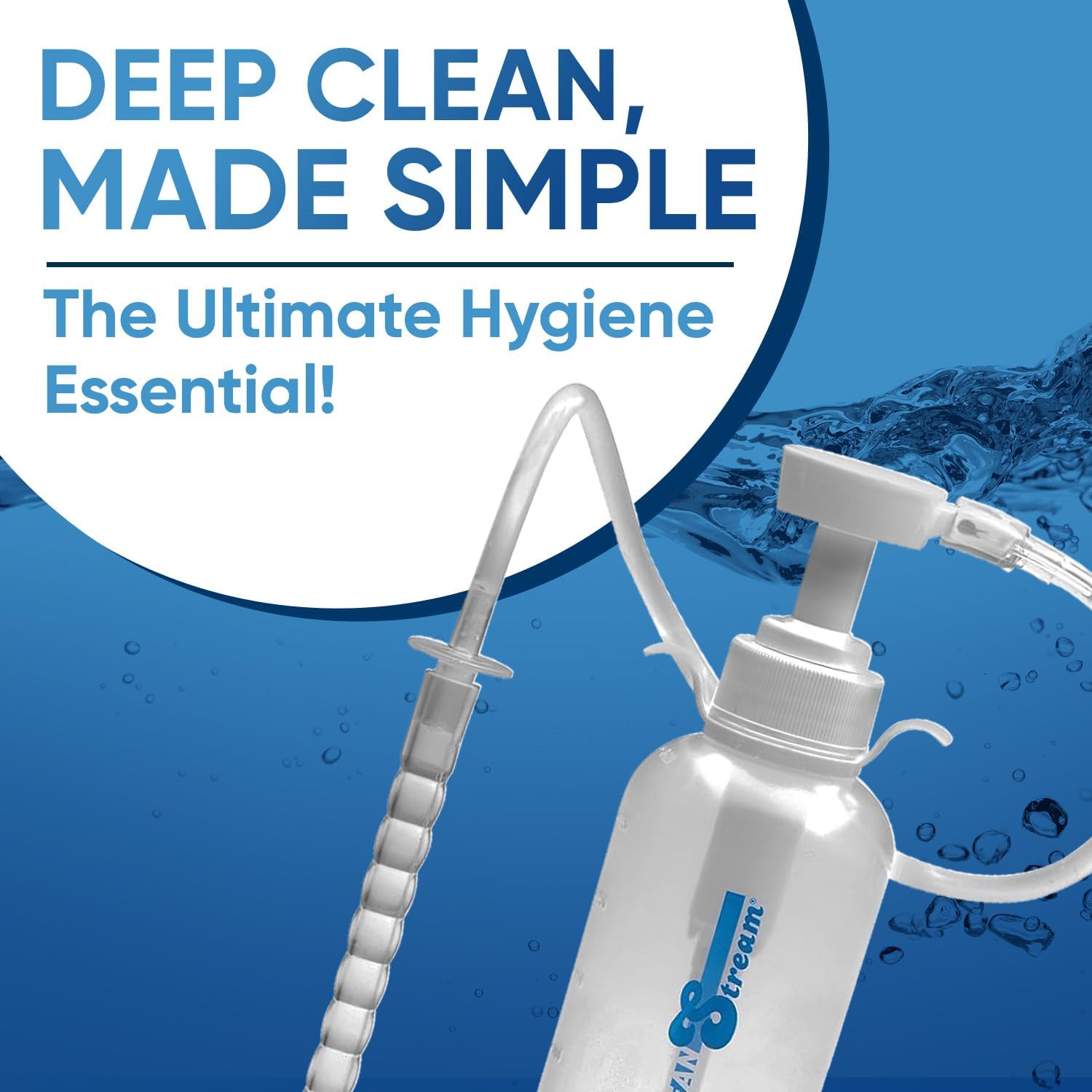 Cleanstream Pump Action Enema Bottle with Flexible Nozzle -300ml image 2