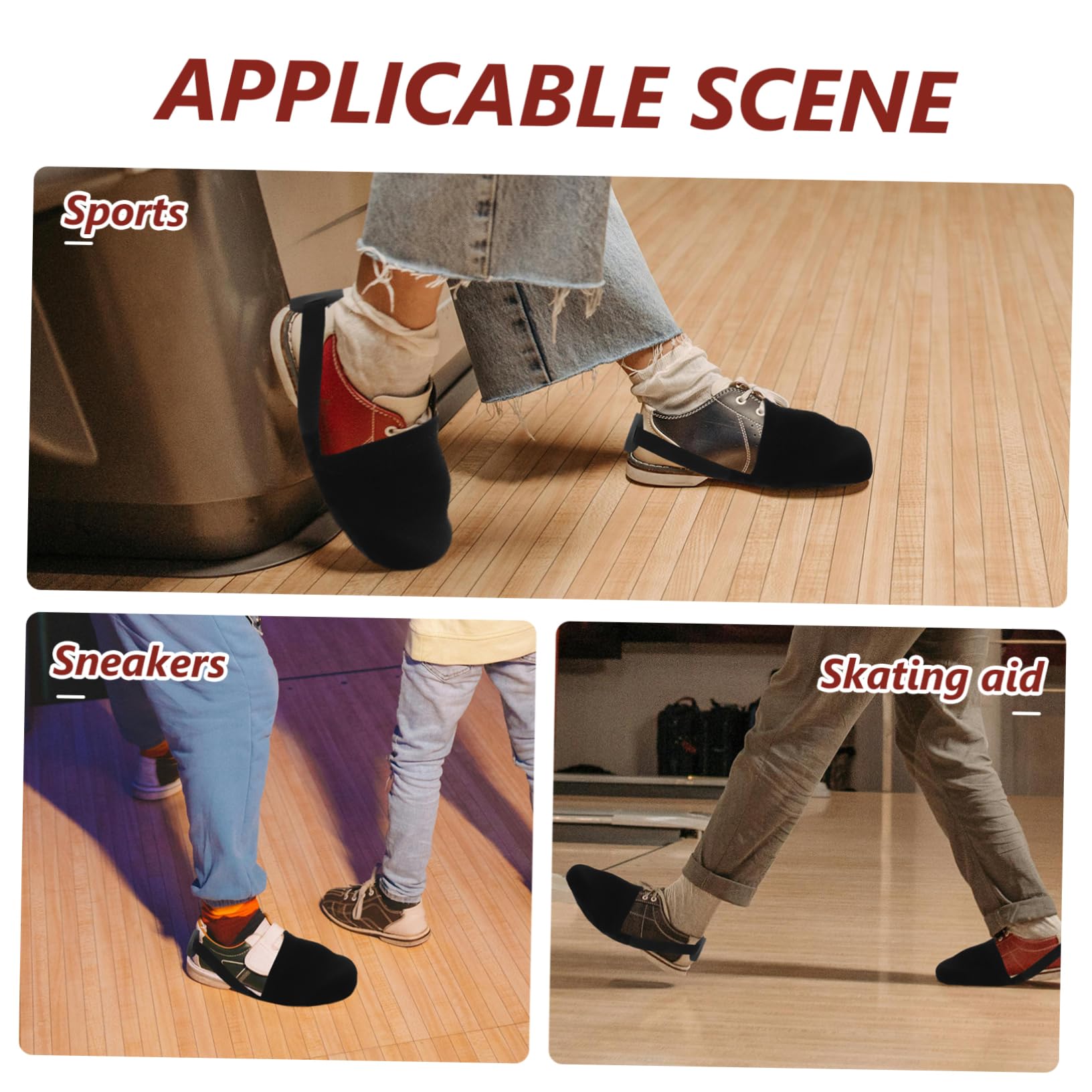 SUPVOX Couvre-Chaussures De Bowling Chaussures De Bowling Enfants Accessoires De Bowling Enfants Chaussures De Bowling Couvre Bol Couvre-Chaussures Chaussures De Bowling Curseur