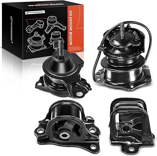A-Premium Juego de montaje de motor y transmisión de 4 piezas transmisión automática Compatible con Honda Accord 1998 1999 2000 2001 2002 2.3L,