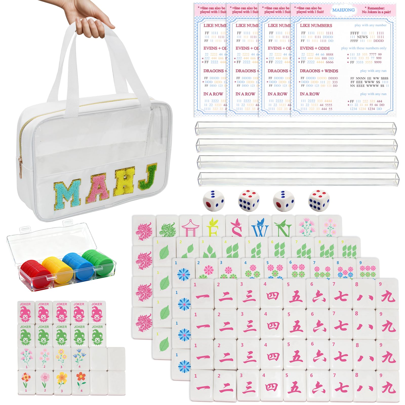 Photo 1 of Timisea American Mahjong Game Set, 166 Tiles