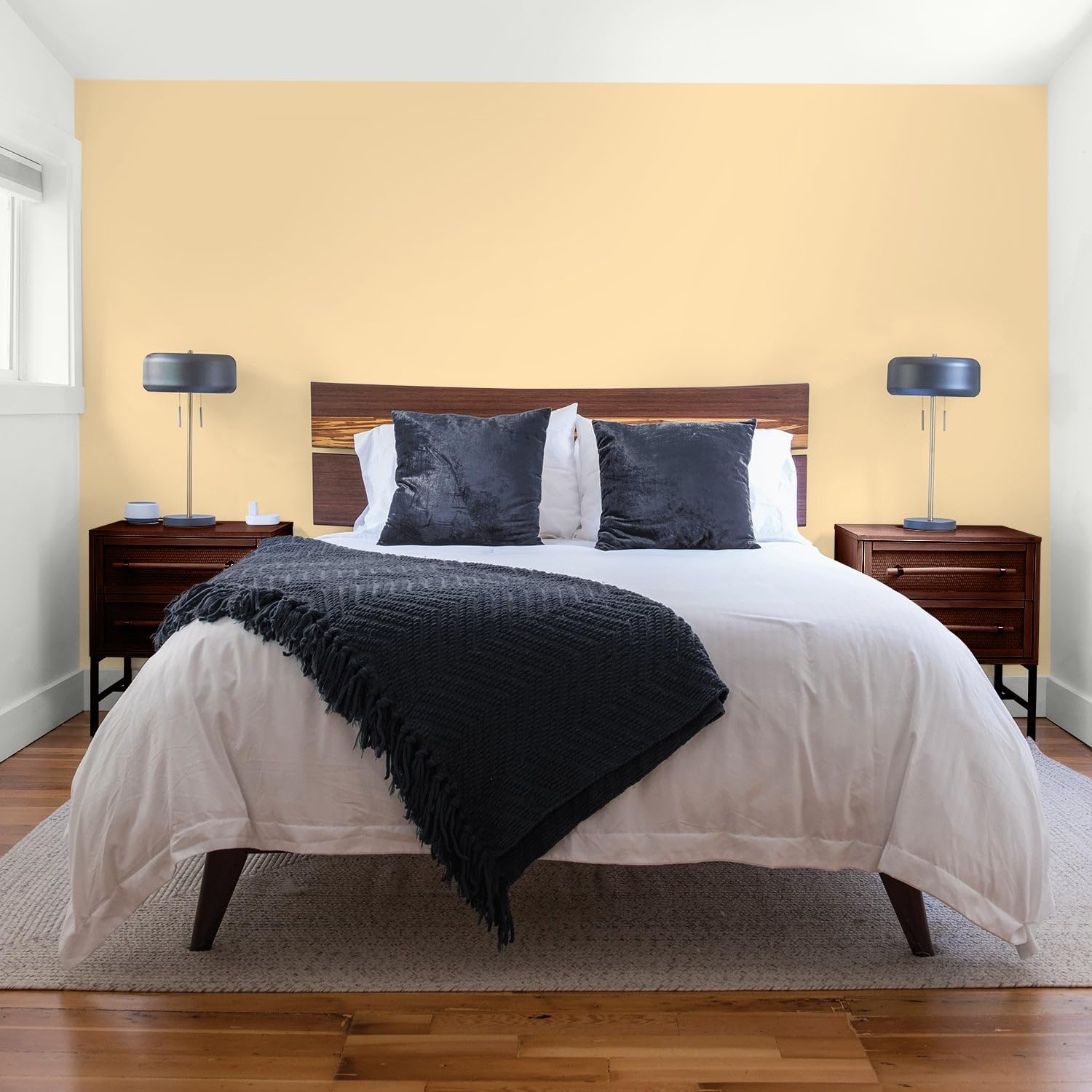 Glidden Total Interior Wall Paint & Primer All-in-One, Spice is Nice/Yellow, Flat, 1 Gallon