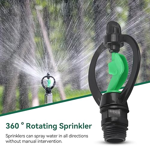 Miniatura 2 de 10 aspersores giratorios de 360 grados, microboquilla atomizadora con rociador de agua de mariposa para plantas de riego agrícola