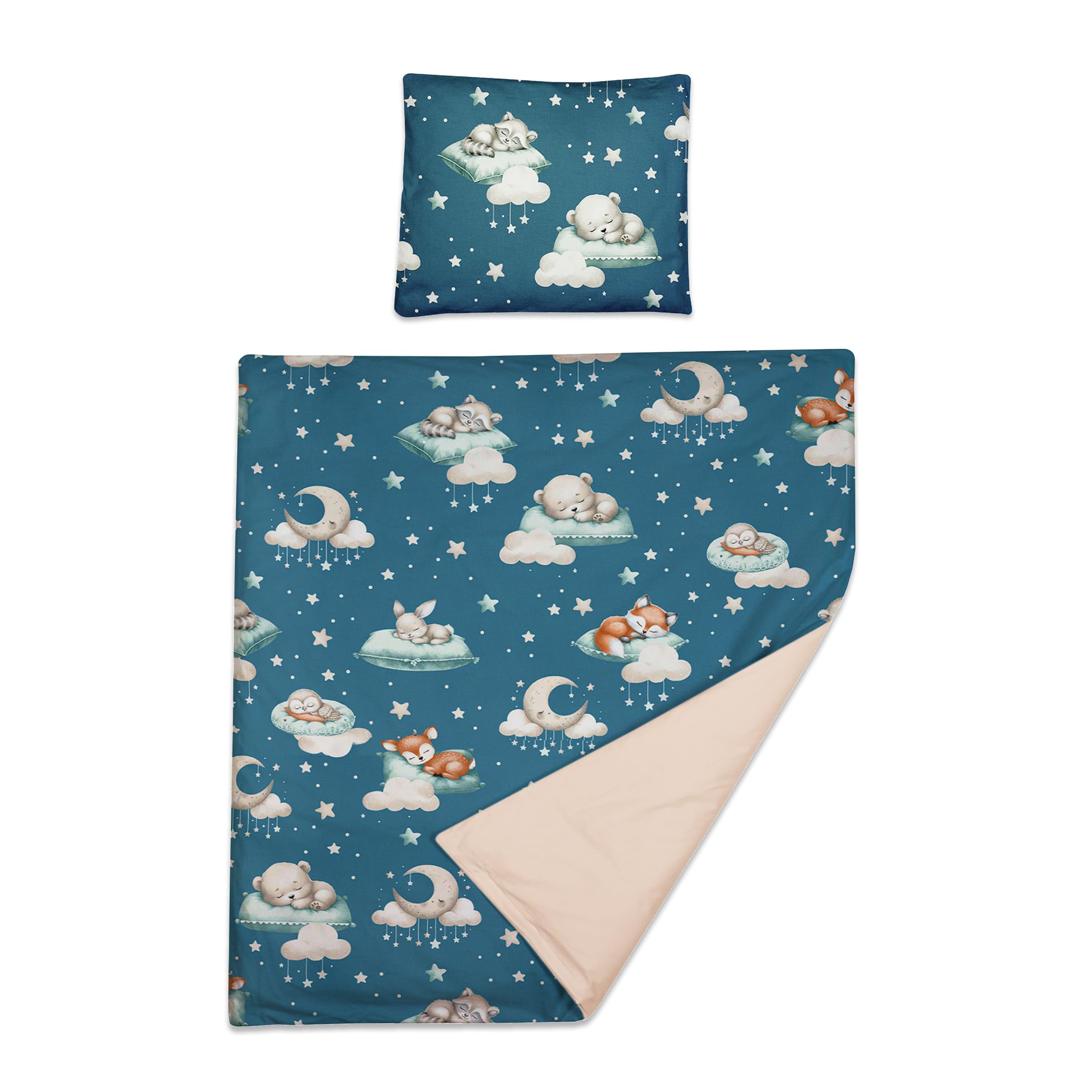 Baby Comfort Sleepers 2 Piece Baby Kids Bedding Set 80X70 Cm Duvet Cover & Pillowcase 12M+ (Sleepers)