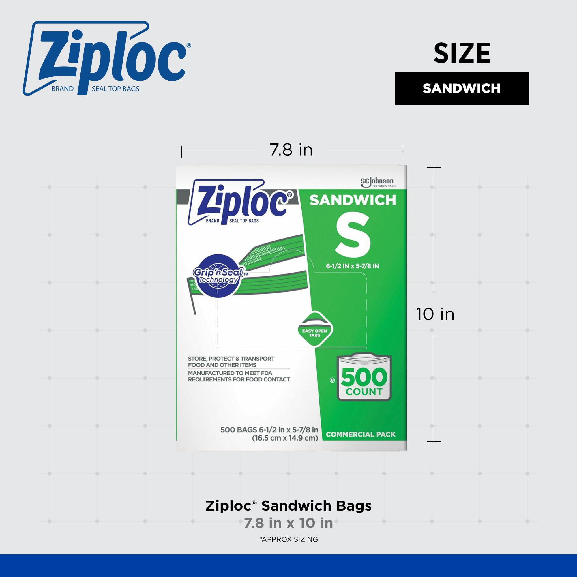 Ziploc torba na kanapki 500 ct