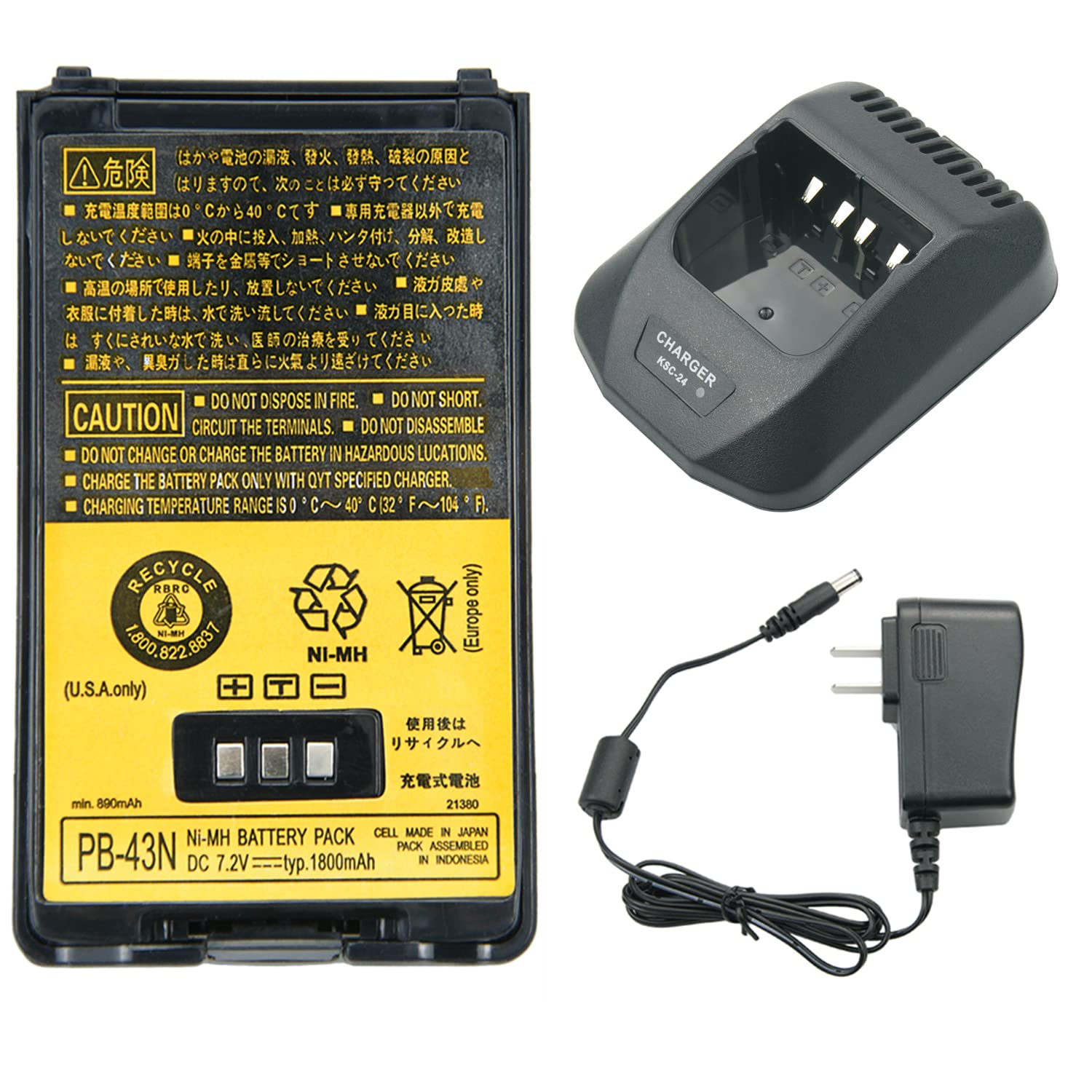 Chargeur Compatible Kenwood TH-K2E, TH-K2ET, TH-K4AT – Socle + Câble, 9,4 V / 0,4-0,8 A, Avec Témoin LED - 5
