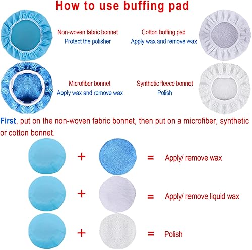 Miniatura 3 de SIQUK Paño para pulidor de coche