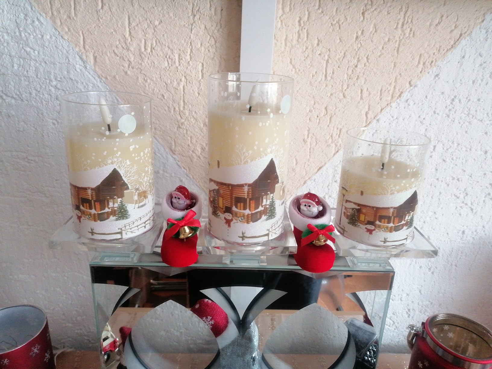 FENGQ Schwebende LED Kerzen Mit Zauberstab - 12 Stück Magische Dekoration