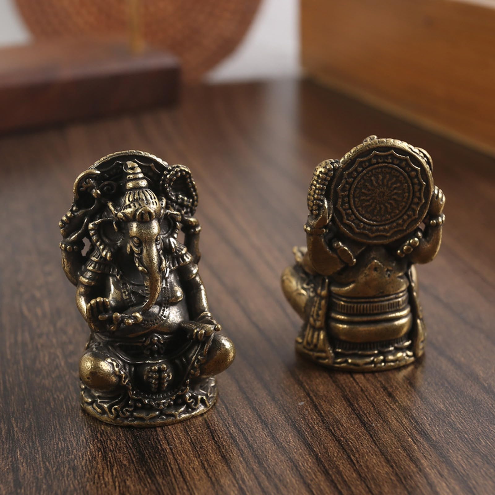 Figura de elefante de bronce hecha a mano con diseño de elefante de la suerte para el hogar, oficina, escritorio, regalo único de inauguración de la casa para propietarios de viviendas, sala de estar