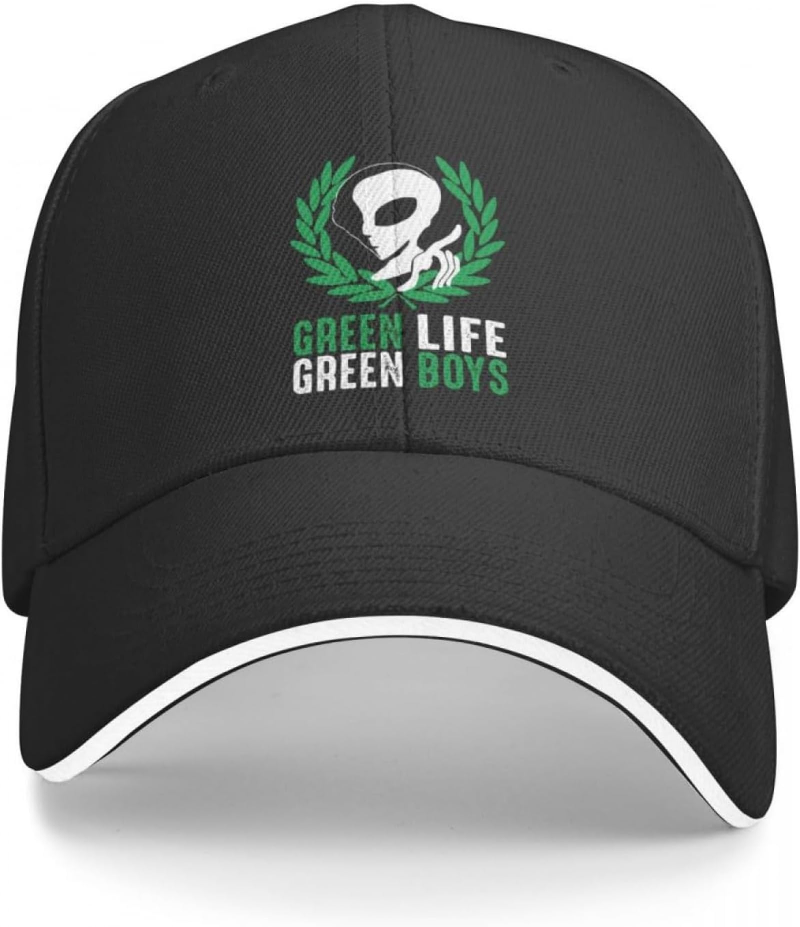 Caphatmc Unisex Kids Color Baseball Cap Hiphop Sun Hat Casablanca Ultras Green Boys Green Life Green Boys Baseball Cap Sunhat Beach Derby Hat Trucker Hat Men Hat Women's