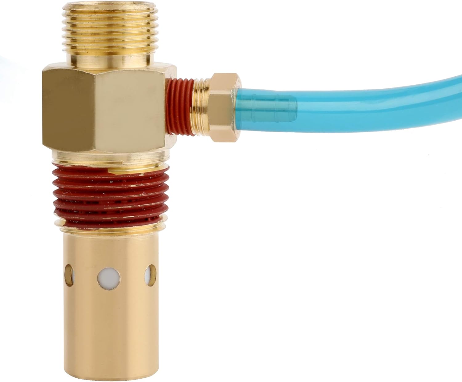 Hromee Air Compressor Replacement Components Brass 1/2 Inch MNPT Compressor in Tank Check Valve Kit with Three Different Unloader Tube Fittings 20 SCFM 4 Pieces