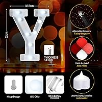 Vista 4 de Fumete 4080 Pcs Decoración de Propuesta de Cásate Conmigo con Letras Iluminadas Cásate Conmigo con 72 Velas Románticas en Forma de Corazón 4000