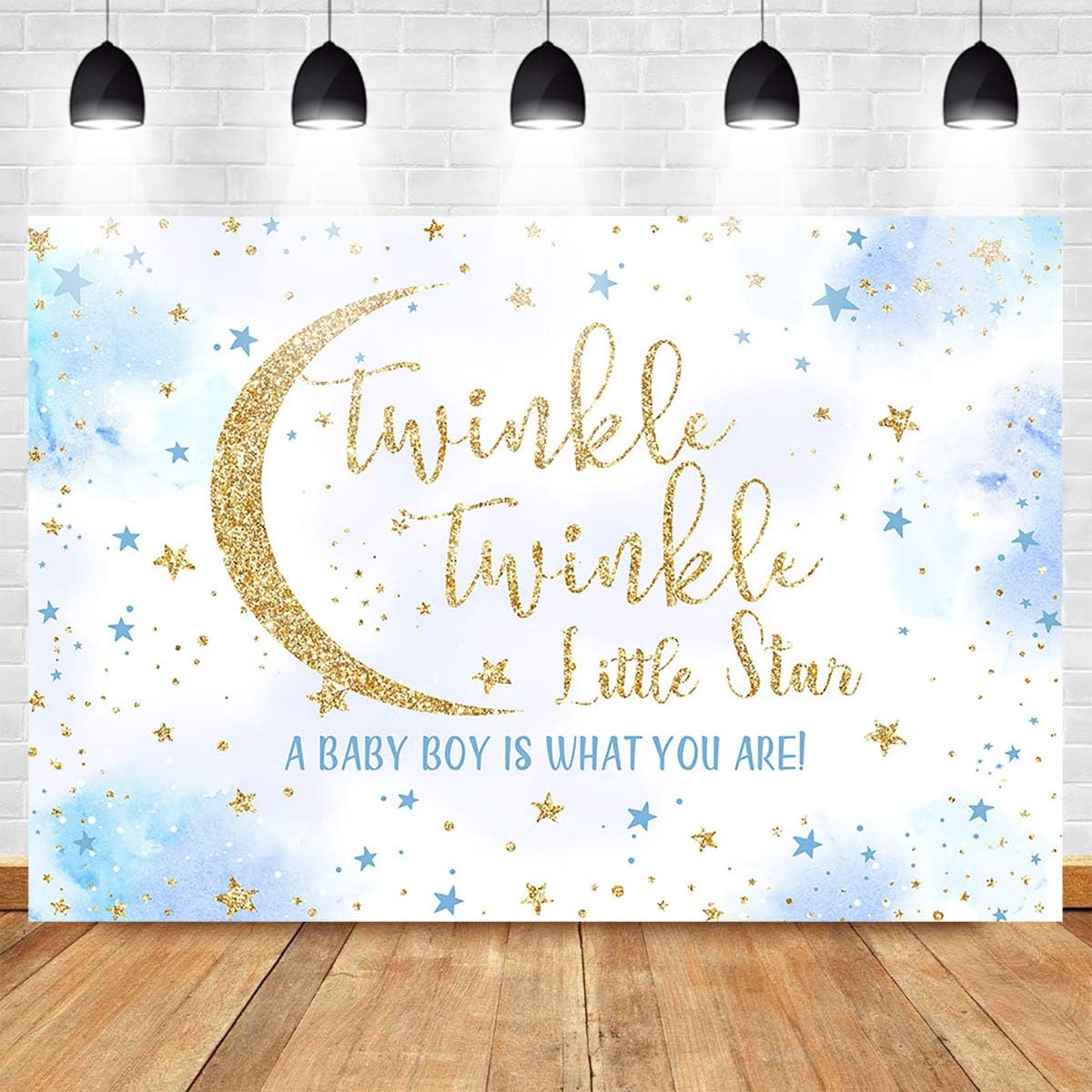 Limited Mocsicka Twinkle Twinkle Little Star Backdrop Gold and Blue Twinkle Boy Baby Shower Photo Backdrops Glitter Star Gender Reveal Photography Background (7x5ft) Popular Mocsicka Twinkle Twinkle Little Star Backdrop Gold and Blue Twinkle Boy Baby Shower Photo Backdrops Glitter Star Gender Reveal Photography Background (7x5ft)