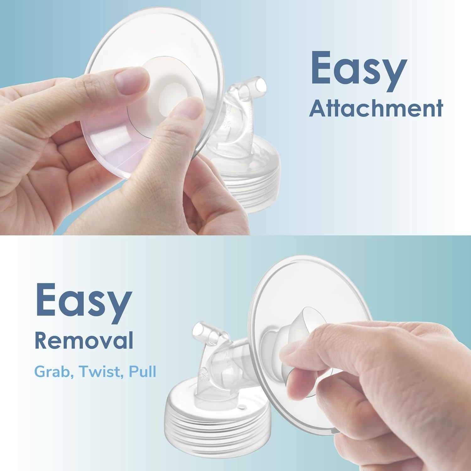 Maymom Flange Insert 21 mm Compatible with Medela and Spectra 24 mm Shields/Flanges. Use with Medela Freestyle and Momcozy S9/S11/S12 to Reduce Nipple Tunnel Down to 21 mm; Fit Momcozy 24 mm Cup. 2pc - Image 7