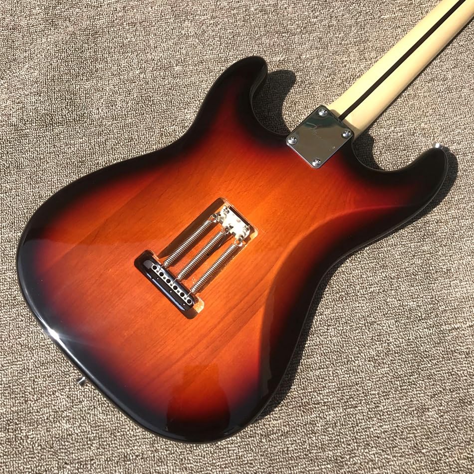 Chitarra elettrica con tastiera smerlata in colore tramonto capotasto in ottone - Guitarra Electrica professionale e personalizzata