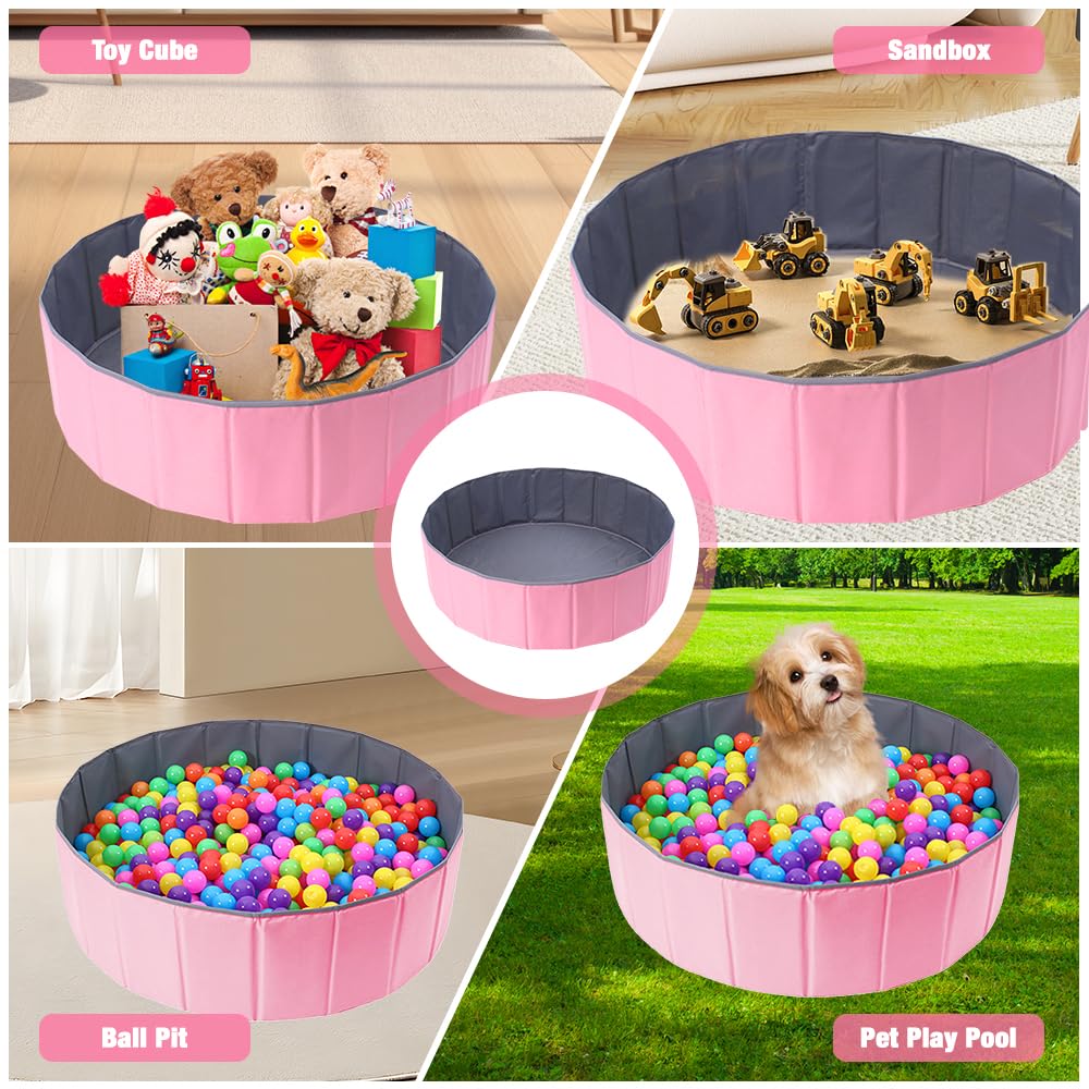 Mineup Baby Ball Pit, 80cm Foldable Baby Ball Pit, Kids Play Ball Pool, Portable Ocean Ball Pit - Image 4