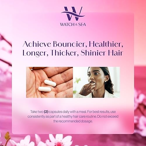 Miniatura 6 de Watch & Sea Hair Flourishing Cápsulas extra fuertes  Suplemento nutritivo para el cabello con biotina, hierbas, minerales y vitaminas para el