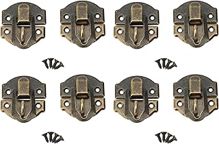 Chest Box Latches Jewelry Box Hasp Latch Iron and Zinc Alloy Lightweight Retro Style Decorative Hasp Latch Retro Style Iron Case Chest Trunk Hasps (Bronze Color)