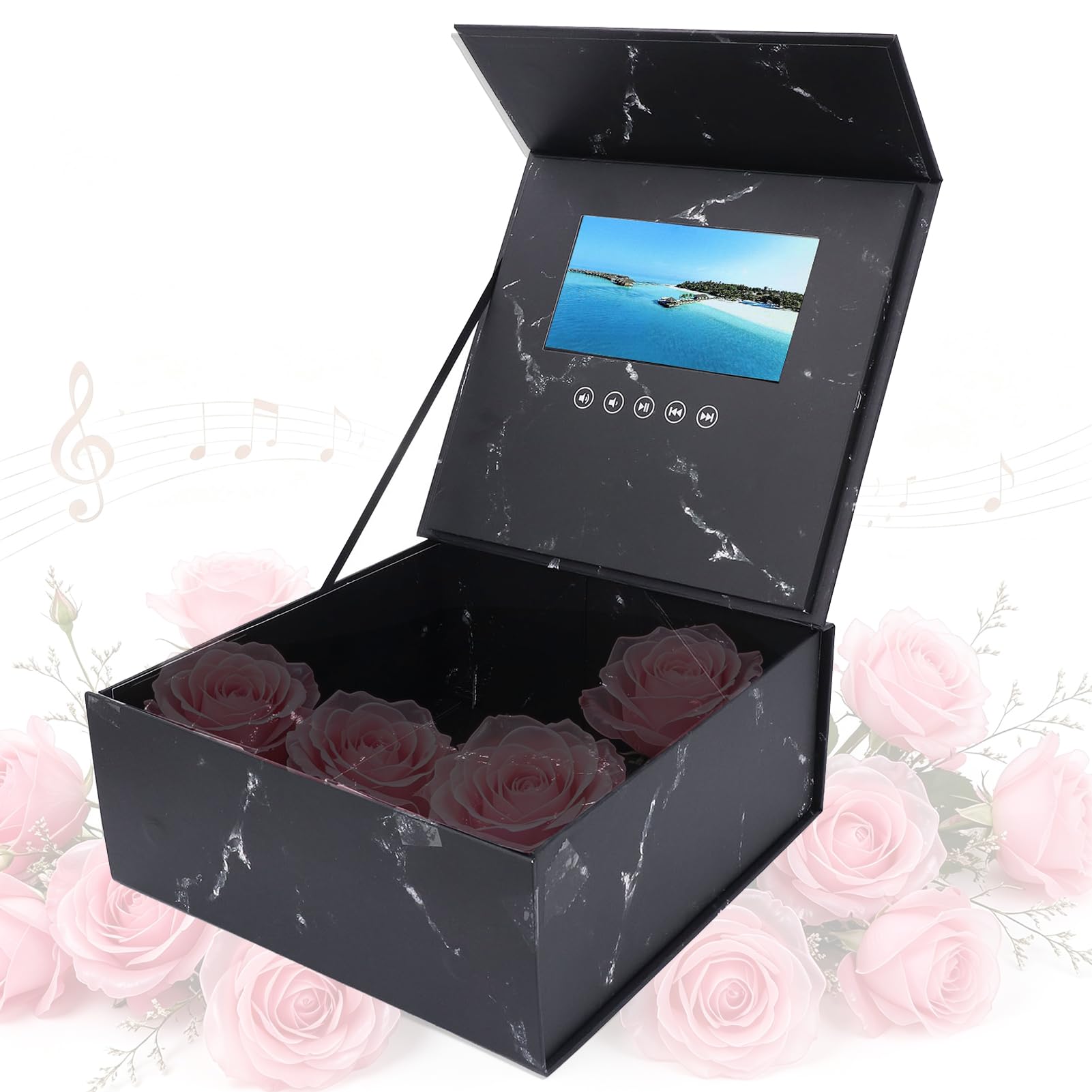 Scatola Regalo per Biglietti D'auguri Video LCD da 7 Pollici